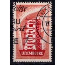 1956. Luxembourg - 3 fr. orange/brunrød- AFA 552 - - Frimærke - Stemplet. (2)
